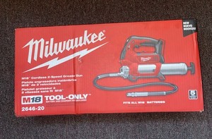Milwaukee 2646-20 M18 18V Lithium-Ion Cordless 2-Speed Grease Gun Tool Only