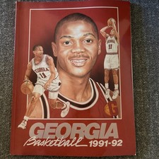1991 / 92 - Georgia Bulldogs Basketball Media Guide - Litterial Green - SEC