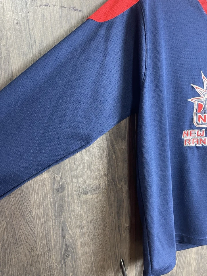 Camiseta deportiva de hockey vintage de los New York Rangers Eric Lindros #88 juvenil cosida grande Foto 4 de 4