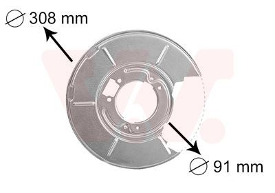 VAN Wezel Spritzblech, Bremsscheibe 0646373 FüR BMW-image
