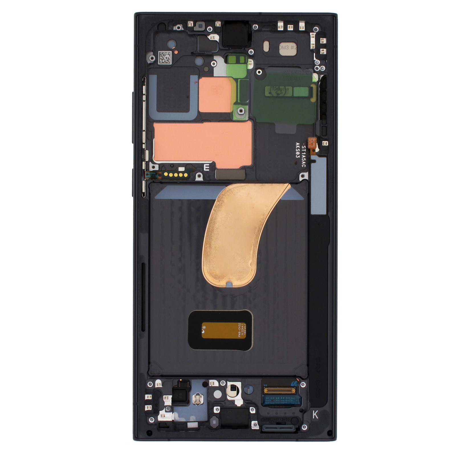 Écran tactile de rechange pour Galaxy S23 Ultra avec dalle de remplacement noire