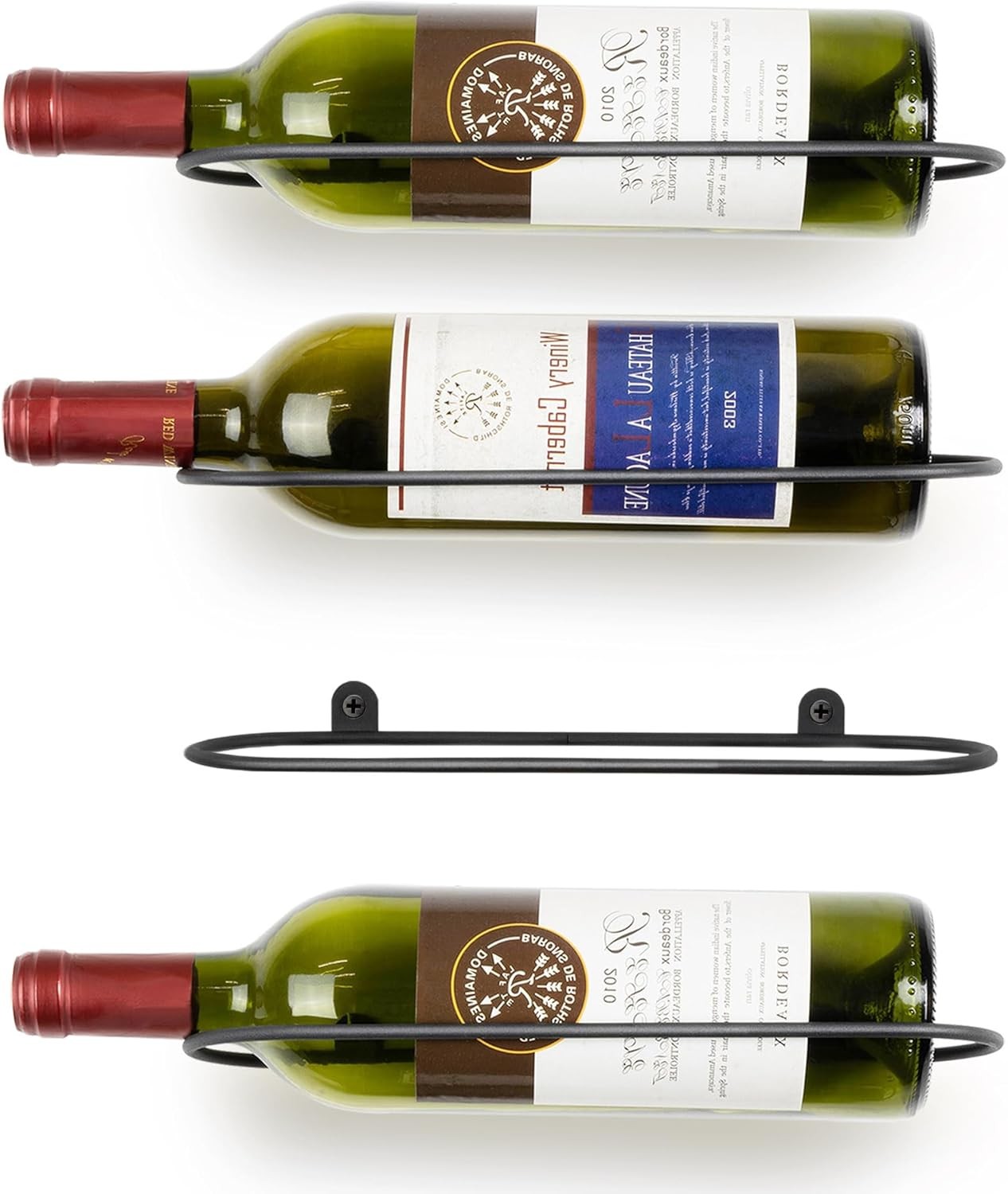 Wall Mounted Wine Rack Metal Wall Mount Wine Bottle Holder Wine Cellar Home