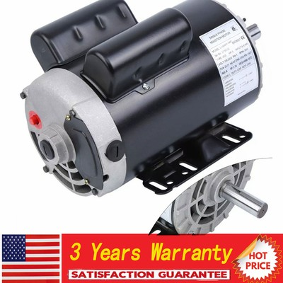 #ad 5 HP 7 8quot; Shaft Air Compressor Duty Electric Motor 3450 RPM Single Phase IP23 $214.66