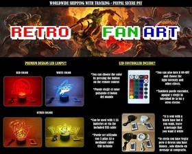 READ INFO - Konami Logo Castlevania Led Lamp & Display NES mega drive Snes Sw