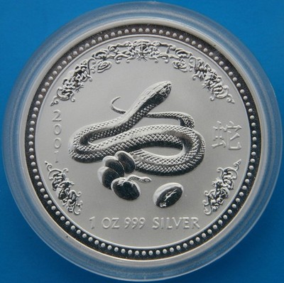 1oz Lunar I 1996 - 2007 Maus Ochse Tiger Hase Drache Schlange Pferd Ziege Affe