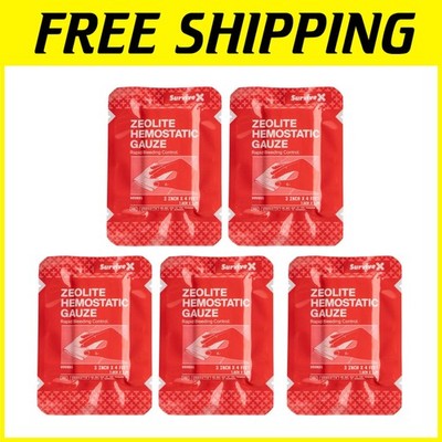 Quick Blood Clotting Gauze 3x4FT - Trauma Kit Dressing