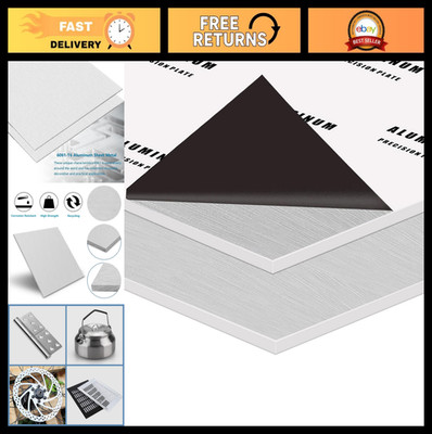 2PCS Heavy Duty Aluminum Sheets 12''x16'' 1/8'' Thick Metal Plates for DIY Projects