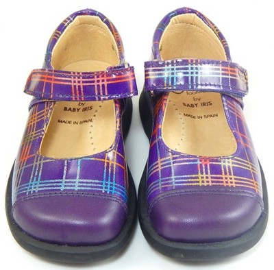 DE OSU-FARO -Girls Purple Patent Dress/Casual Shoes -European -Sizes 10-12
