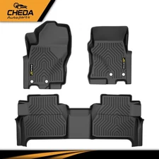 All Weather TPE Floor Mats Liners Fit For Nissan Frontier Crew Cab 2022-2024