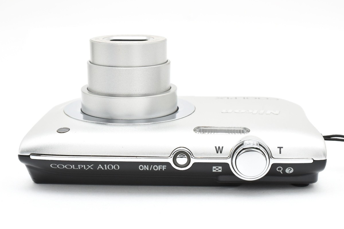 Nikon COOLPIX A100 Silver 20.1MP Compact Digital Camera From Japan