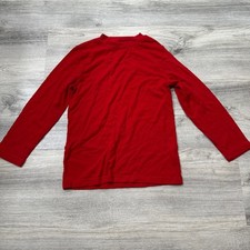 Cat  Jack Red Long Sleeve Crew Neck Shirt Kids Size S 6/7 