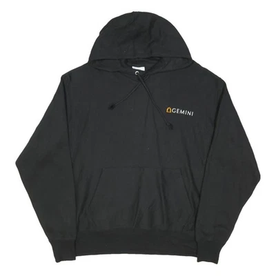 CHAMPION REVERSE WEAVE Hoodie En Molleton Avec Zip Noir Homme XL, Coton Mélangé - Photo 1/4