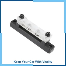 Universal Pack(1) 4 Way 1/4"-4 Studs Ground Bus Bar Ground Power Terminal Block