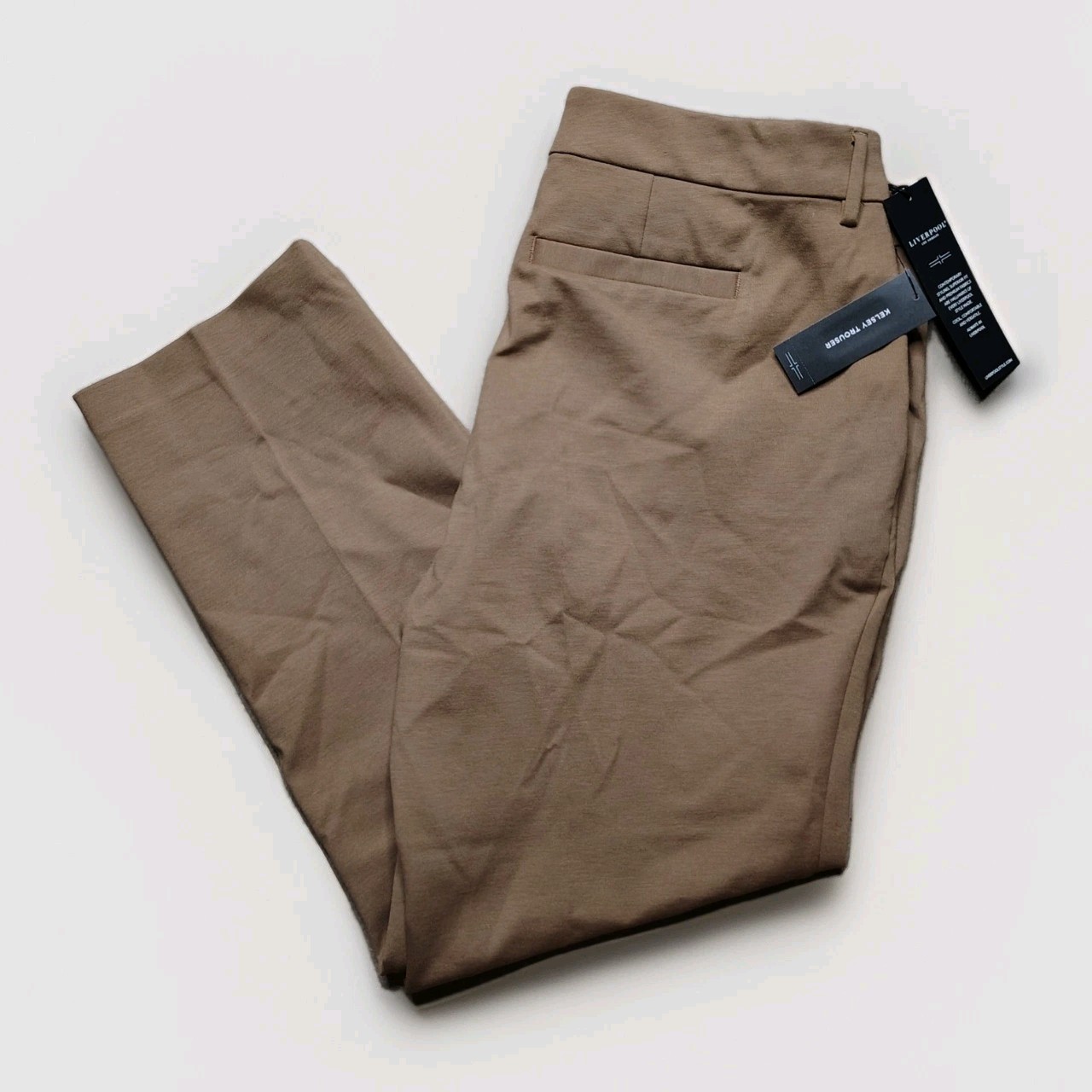 Liverpool Los Angeles Kelsey Trouser Petite 12/31(27) Maple Tan Career Pants NWT