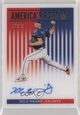 2019 Panini Chronicles America's Pastime Gold 2/25 Kyle Wright #AP-KW Auto 02d2