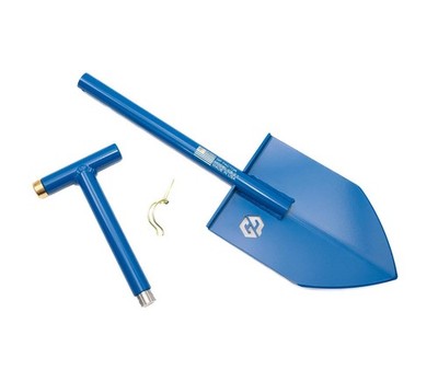 GP Factor 2-Piece Blue Recovery Shovel Aluminum Hammer SH-0200-BLU New