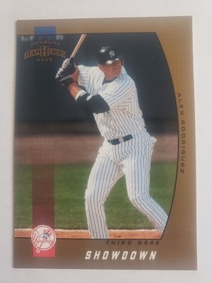 2005 Donruss Team Heroes Alex Rodriguez #205 Showdown Gold #'d 6/10 SP RARE