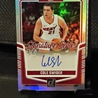 Cole Swider 2024-25 Donruss Signature Series Auto #SS-CSH Miami Heat