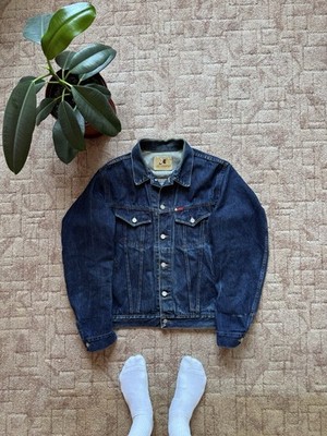 Lee Cooper Vintage Denim Jacket Mens Size S Dark Wash Trucker Coat Colorado H