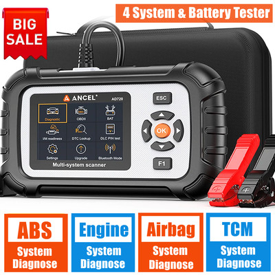 Check Engine OBD2 Scanner Code Reader Automotive ABS SRS Transmission Scan Tool