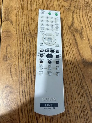 Genuine SONY Remote Control RMT-D175A DVD DVP-NS57P DVP-CX995V OEM No Back