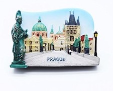 Tiny Charles Bridge Medieval Stone Bridge in Prague Czech Republic Central 