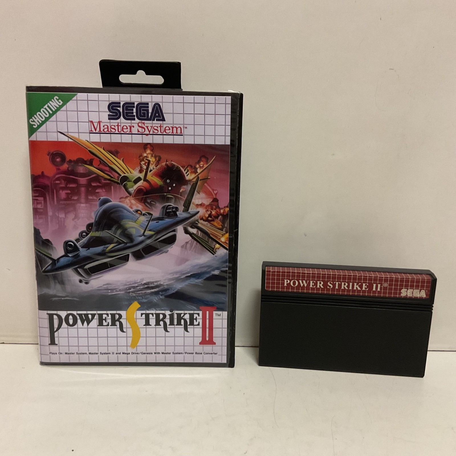 Power Strike II Sega Master System - Reprint Cover - Free Post