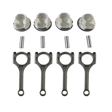 4X Connecting Rod + 4X Pistons & Rings Set For Hyundai Accent Veloster Kia G4FG