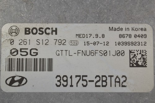 391752BTA2 HYUNDAI TUCSON 16-18 Engine Control UNIT ECU ECM Module 1A7 451 B6 - Picture 3 of 4