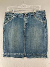 Gap Womens Skirt 8 Denim Limited Edition Button Pocket Vintage