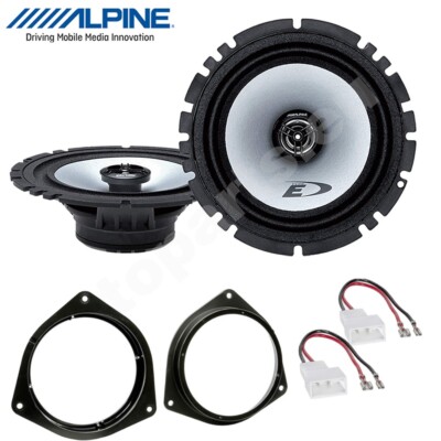 Alpine SXE-1725S 2-Wege Koaxial Frontlautsprecher Set Für Yaris 6,5'' 40W
