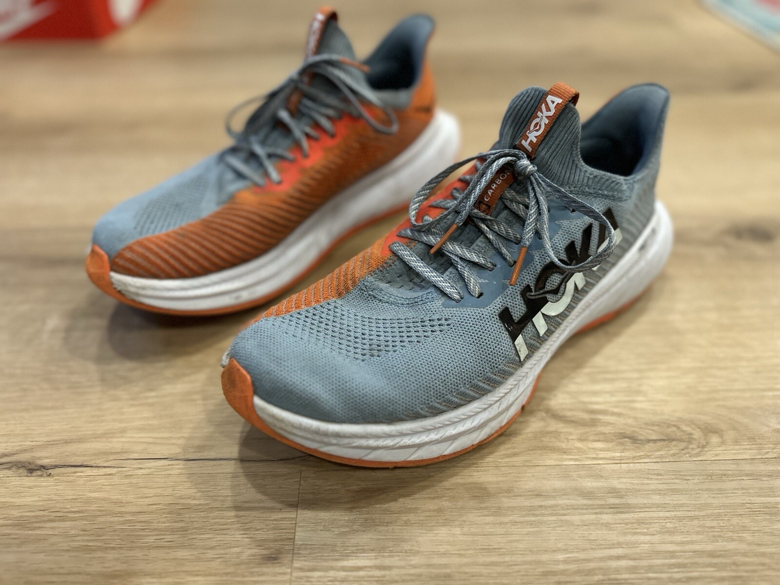 Size 11.5 - Hoka One One Carbon X 3 Mountain Spring Puffin's Bill