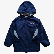 Vintage Y2k Women's Nfl On Field New England Patriots Jacket With Back Spell Out