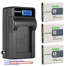 Kastar Battery LCD Wall Charger for Sony OEM NP-BK1 Battery and OEM Sony BC-CSK