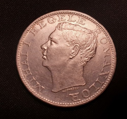 MONETA ROMANIA 500 LEI 1944 ARGENTO - Imagen 2 de 2
