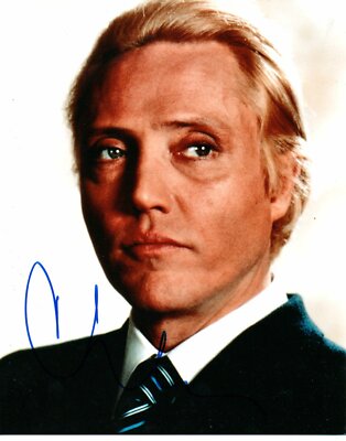 CHRISTOPHER WALKEN COA JAMES BOND AUTOGRAMM MAX ZORIN SIGNED VIEW TO KILL 10-8 