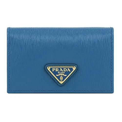 Prada] VITELLO MOVE TR 1MC122 2DDU F0215 Business Card Holder COBALTO