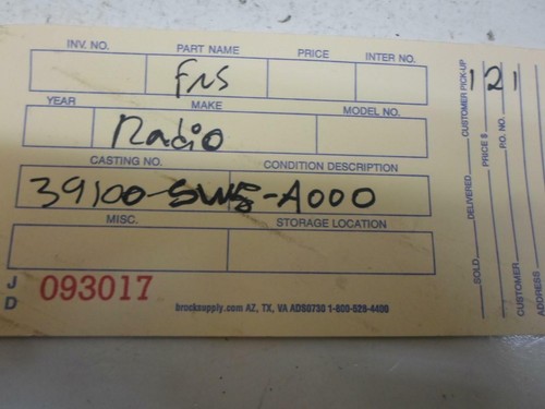 RADIO ACURA TL 1995 1996 1997 1998 39100-SW5-A000 AM-FM-CASSETTE-CD OEM - Picture 5 of 5