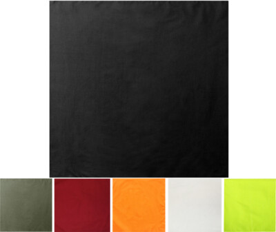 Rothco Solid Jumbo Bandana 100% Cotton Head Wrap Extra Large Solid Bandanna 27''