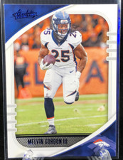 MELVIN GORDON III - 2020 Absolute Football Blue Foil parallel card! Broncos