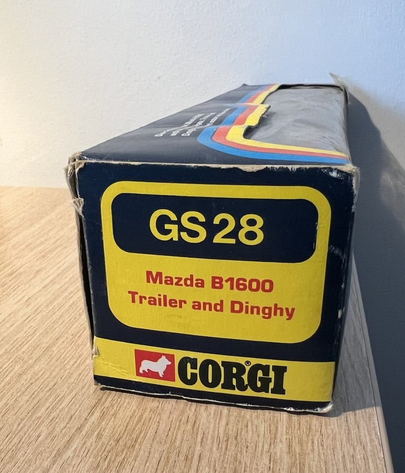 Gift Set 28 Mazda B1600 Pickup, Trailer and Dinghy Tired Box eBay