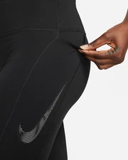 NIKE FAST WOMEN DRI-FIT RUNNING MID RISE TIGHTS BLACK #FB4656-NWT