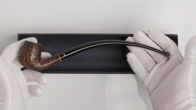 Savinelli Churchwarden Brown Rusticated 601 Extra Long Briar