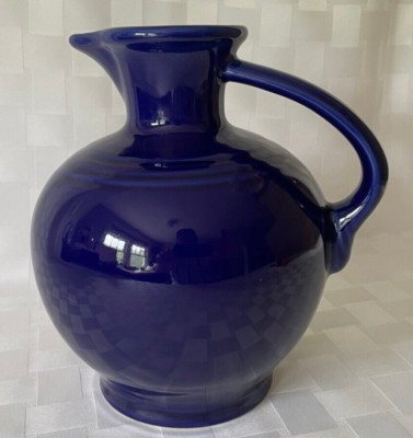 NEW w/ Tag Fiesta 60oz TWILIGHT BLUE 8'' Carafe Pitcher Jug Fiestaware ART DECO b
