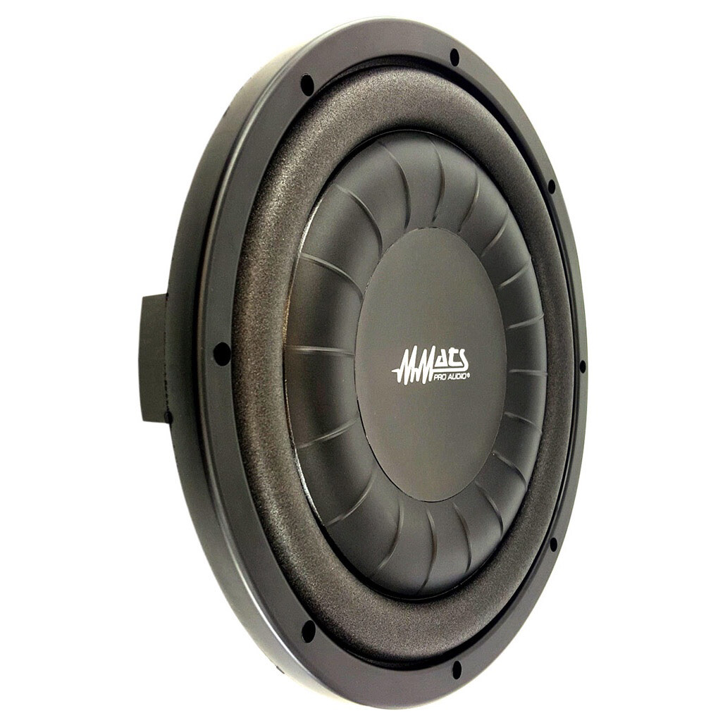 MMATS AS12 12” Inch Shallow Mount Subwoofer 800W Max 400W RMS Dual 4Ohm