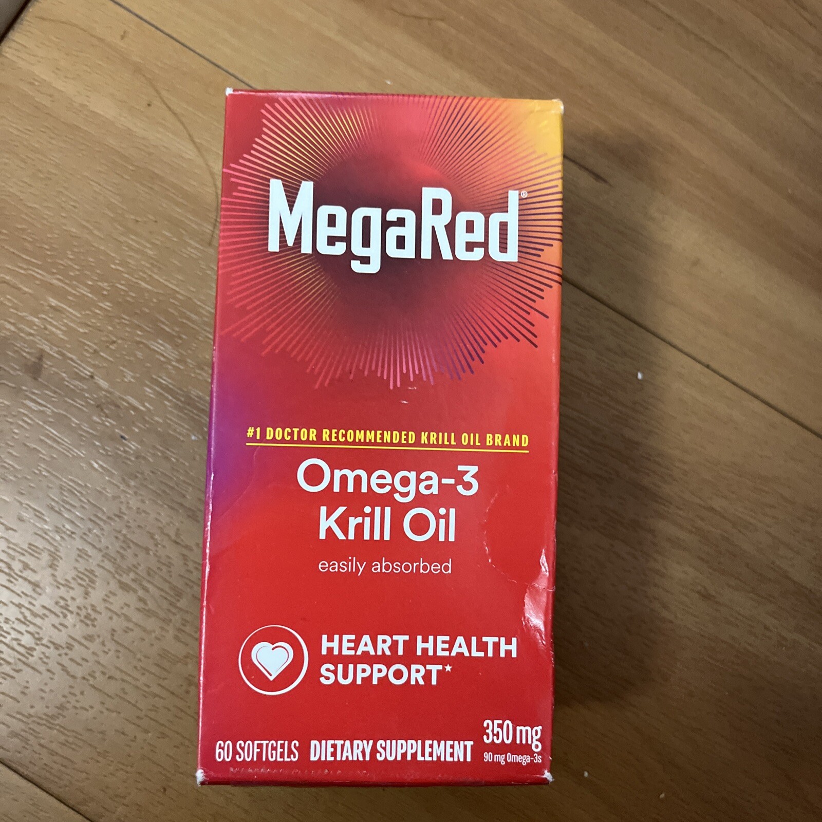 MegaRed Omega3 Krill Oil Heart Health Support 60 Ct SoftGels eBay