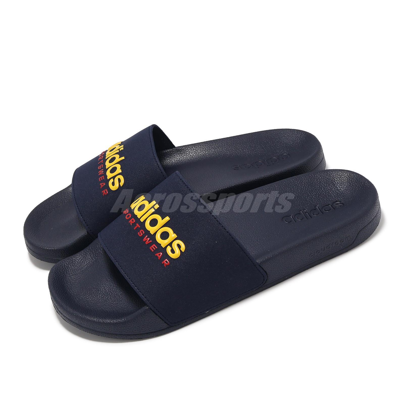 мужские сандалии-слипоны унисекс adidas Adilette Shower Legend Ink Bold Gold IE8946