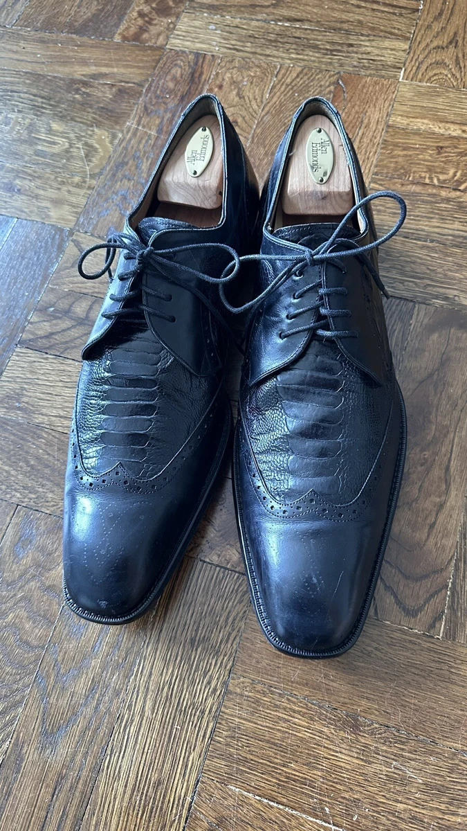Mezlan Blue Solid Dress Shoes for Men for sale | eBay display picture 1