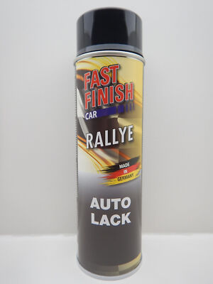 FAST FINISH CAR RALLYE SCHWARZ GLÄNZEND AUTOLACK LACK KFZ LACKSPRAY 500ml