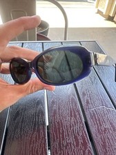 MOSCHINO mod. Occhiali da sole donna M3543-S vintage, acetato blu, nuovi vecchio magazzino 